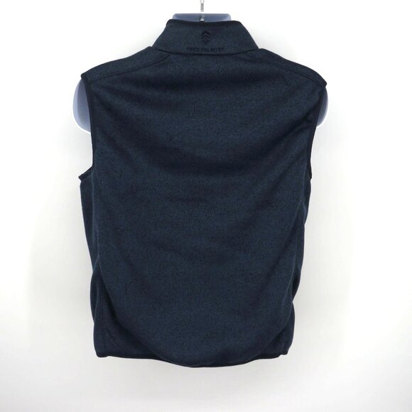 Free Country Mens Small Navy Full-Zip Fleece Vest With Pockets NWT $90 - Picture 3 of 4
